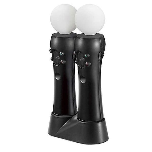 PS4 VR Move Motion Controller Lader - Kontrollerlader, PS VR Kontroller Dobbel Lader, PS Mini Lader
