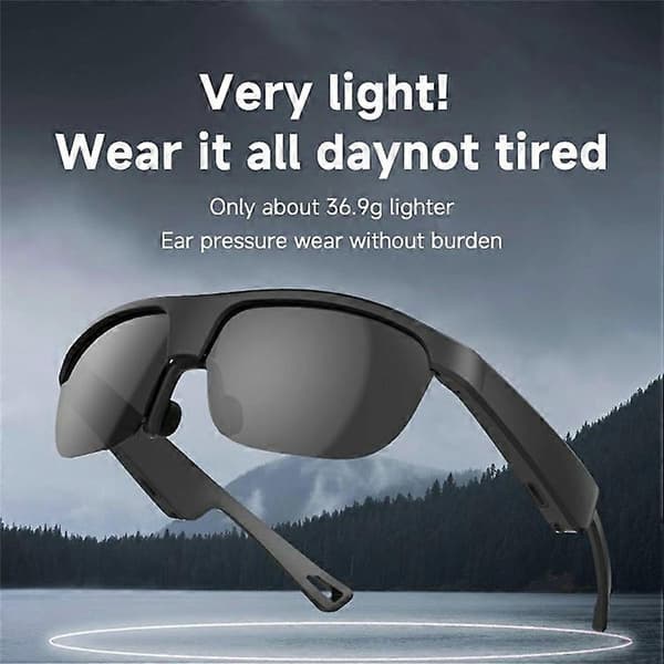 G02 Cykel Smart Glasögon Bluetooth-kompatibla Trådlösa Hörlurar Polariserade Solglasögon (CE-certifierade)