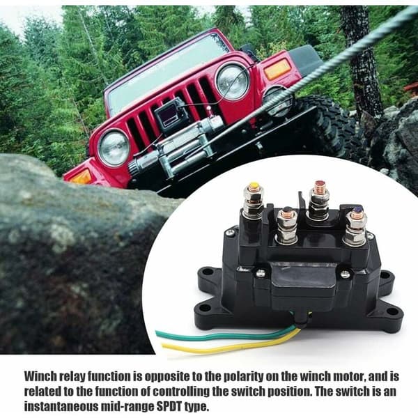 ATV elektrisk spilrelæ elektrisk spilsæt elektromagnetisk relæ (sort)