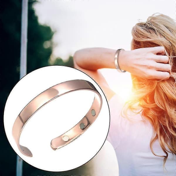 Magnetisk Kobberarmbånd Helbredende Bio Terapi Arthritis Armring Smertelindring
