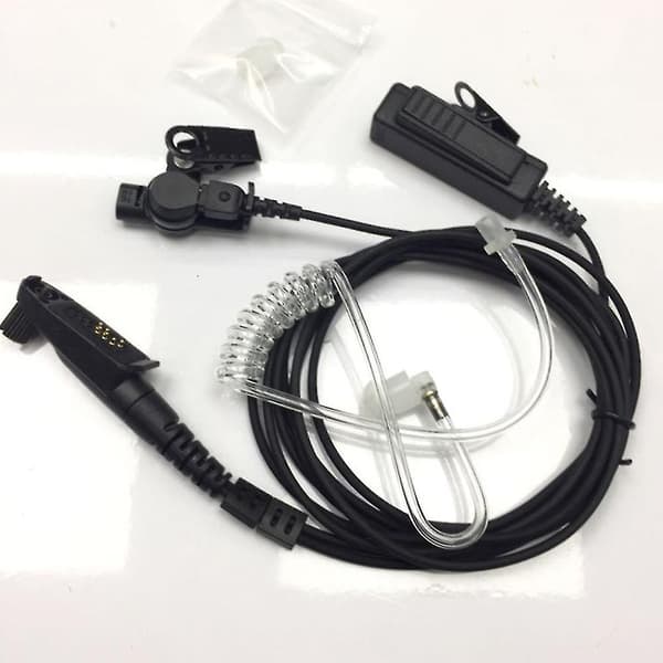 Luftrør Øretelefon Headset Mikrofon Gp328plus Gp344 Gp388 Gp328-plus F22 F25 W5 (Sort)