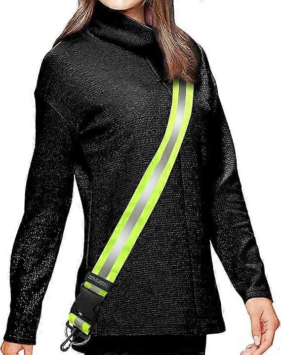 Hög synlighet Reflexsash för promenader på natten - Perfekt ersättning för reflexväst reflexjacka, säkerhetsutrustning reflexbälte