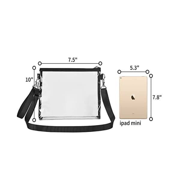 Läpinäkyvä Crossbody-lompakko Läpinäkyvä Kantokassi color:Grå