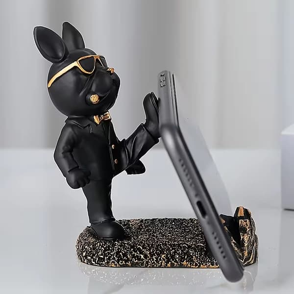 Fransk bulldog-figur telefonholder Type A