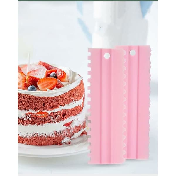 Deigskrape 4-pakning Plastkake Pizza Kake Deigkutter Deigkutter for dekorering av kakebaking Brød Pizza Deigkutter