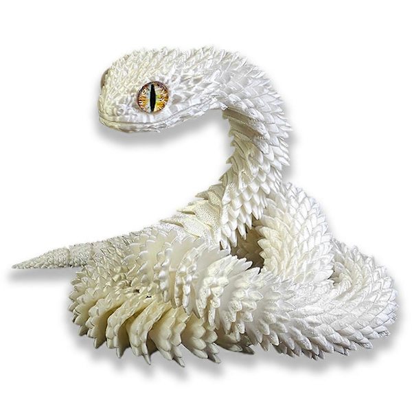 3D-printad Läskig Orm Flexibel Ledad Orm Leksaksfigurer 60cm