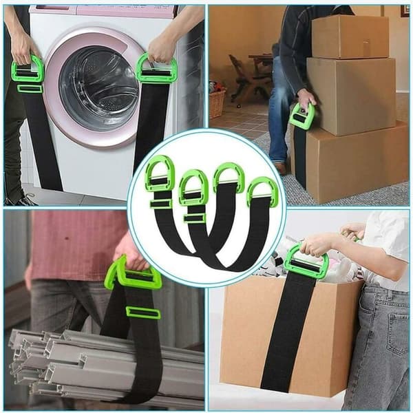 Transport- og løftestropper for møbler, esker, konstruksjon, løftestropper (2 stk)