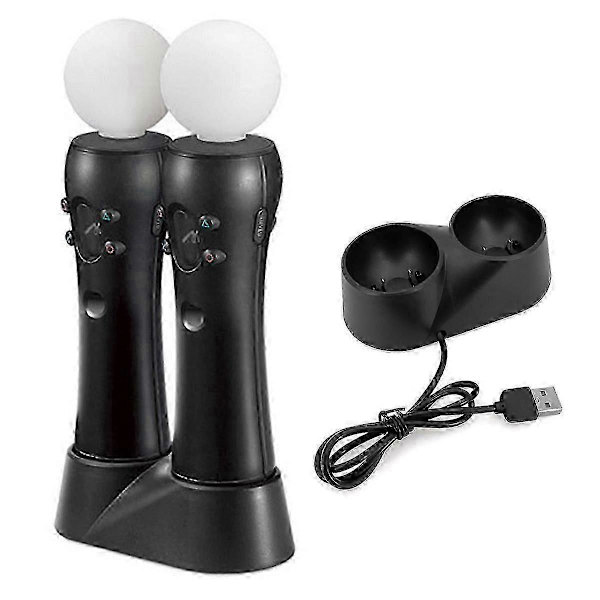 PS4 VR Move Motion Controller Laddare - Controller Laddare, PS VR Controller Dubbelladdare, PS Mini Laddare