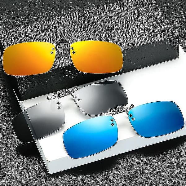 3st Polariserade Clip-on UV-skyddsglasögon