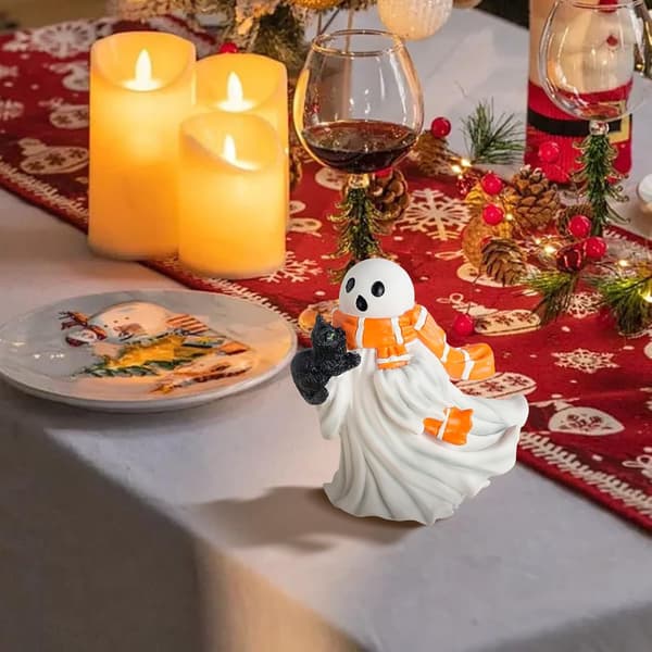 Spøkelsesformet spøkelseskatte statue, laget av resin 1pc