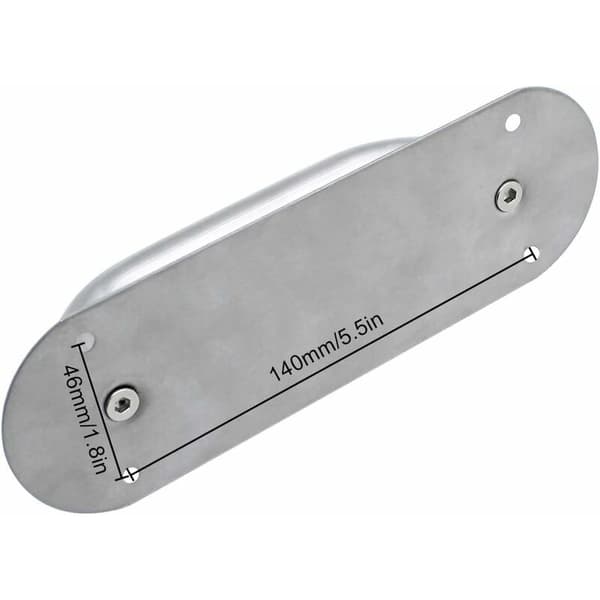 Kraftig skyvedørhåndtak i rustfritt stål for låvedører, skapdører, boder, gjerdedører (oval)