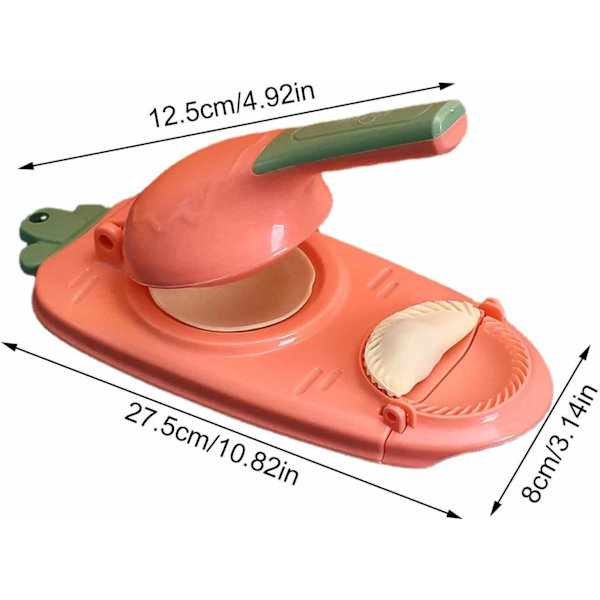 Dejform til dumplings, 2-i-1 dejform til dumplings pink