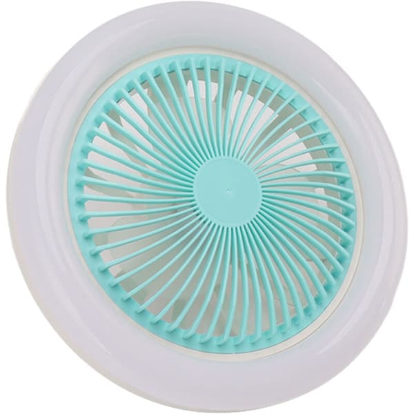 9,8\" Loftventilatorlampe Lille E27 36W Stille Justerbar LED Loftventilator til Børneværelse Soveværelse 86-265V Blå
