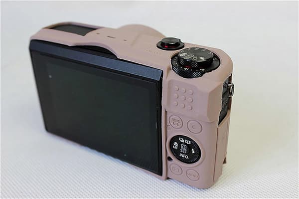 Silikon Avtakbart Linsebeskyttelse For Canon G7x Mark ii Grå