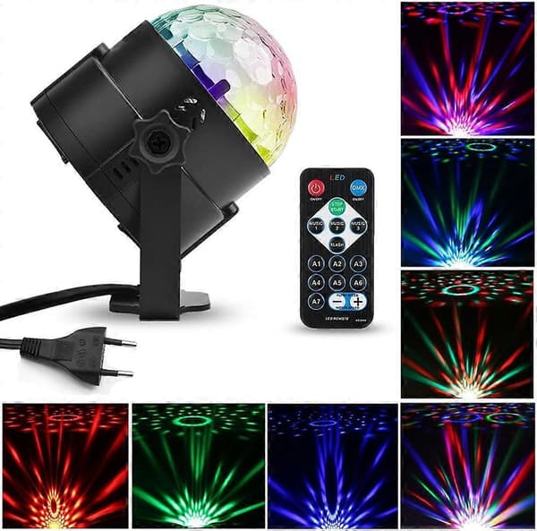 LED scenelys, jule scenelys, diskokuglelys, stemmeaktiverede lys