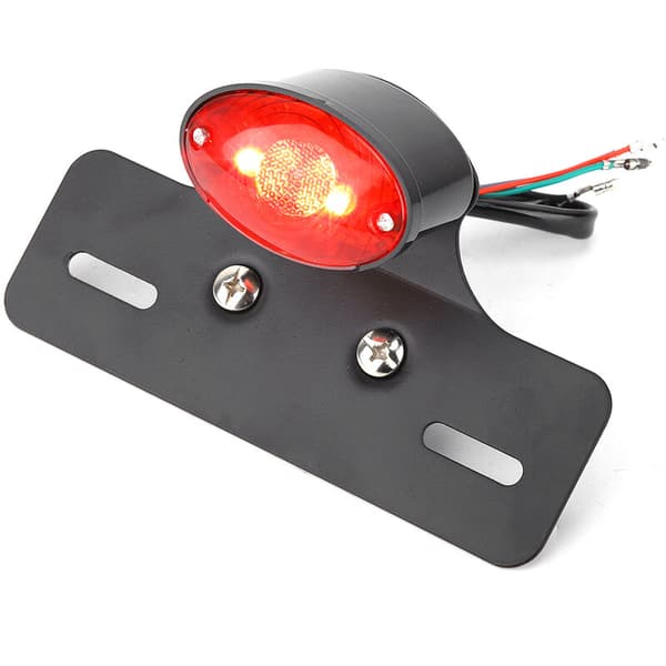 Motorcykelbaglygte, Universal Retro LED Bremsenummerpladelys, Blinklys