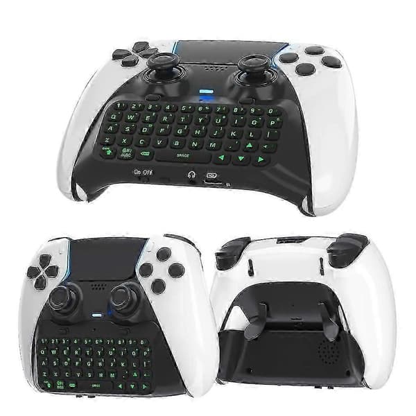 Tastatur til Playstation5 Edge Controller Trådløs Chatpad til PS5 Edge Chatpad color:White