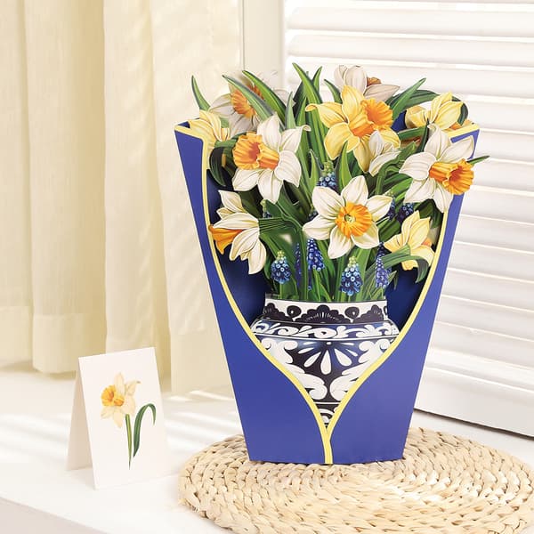 Pop Up Blomsterbukett Gratulasjonskort Morsdagsgave
