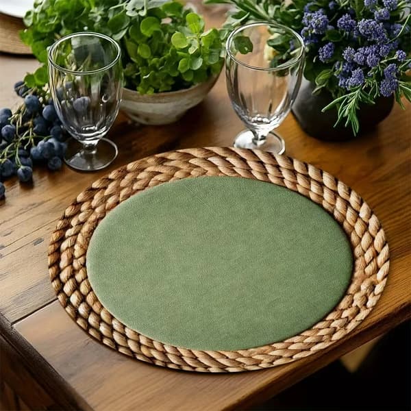 Fire elegante runde bordbrikker 4PC