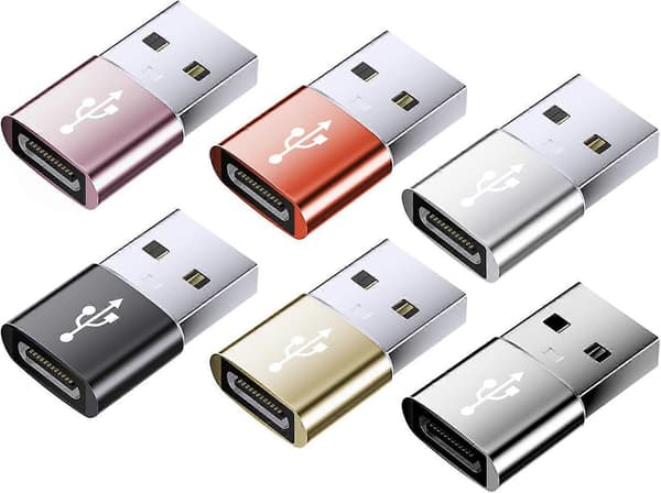 USB C til USB Adapter Aluminium Holdbar til Tastaturforbindelse Musikdataoverførsel Rejsekontor