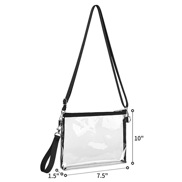 Läpinäkyvä Crossbody-lompakko Läpinäkyvä Kantokassi color:Grå