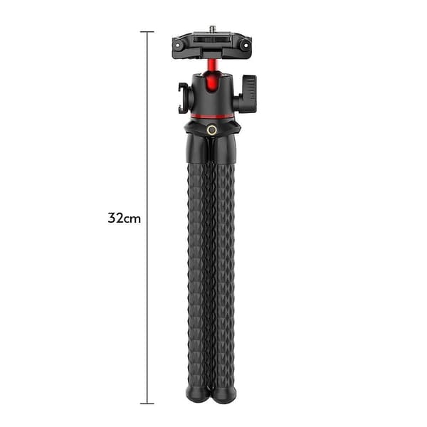 ULANZI MT-33 Multifunksjonelt Fleksibelt Mini Bleksprutstativ med Blitsfotfeste 360° Roterbart Panora
