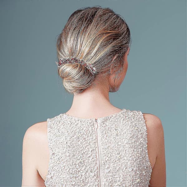 4 Stykker Rhinestone Hårknold Maker Magisk Hårstyling Deft Knold Elegant Nem Knold Maker (Mørk Farve)