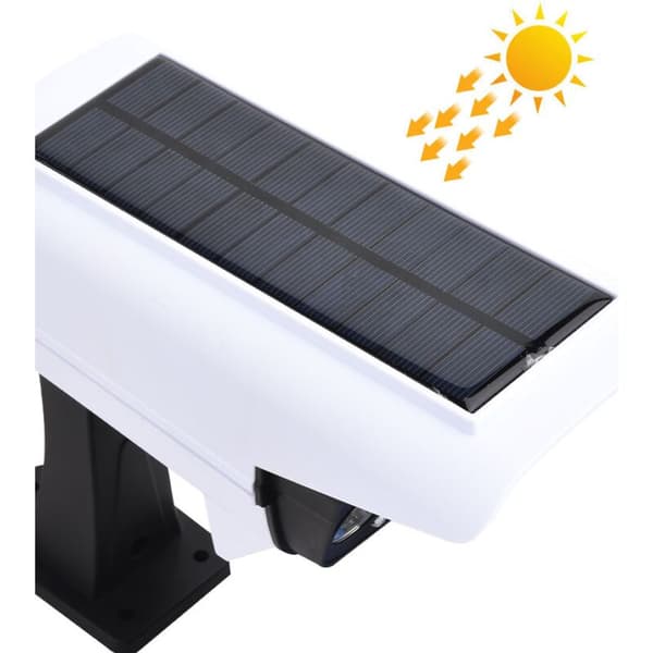 Solar LED Induksjonsvegglampe Analogt Sikkerhetskamera Innbruddstyv Gatelys