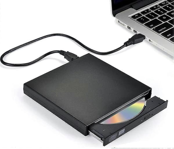 Ekstern DVD-stasjon med CD-brenner, USB-grensesnitt