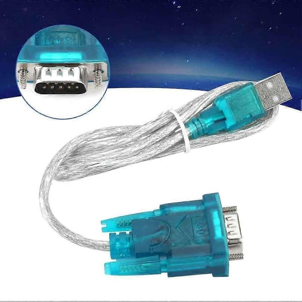 USB til RS232 Seriell Adapter For PLC Programmeringskabel, USB 2.0 RS232 Konverter, Windows Linux Mac Kompatibel