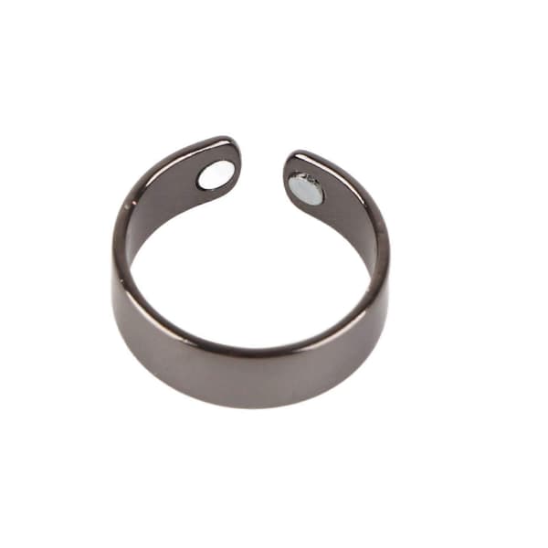 Åben Magnetisk Ring Appetitkontrol Trætheds Lindring Sikker Simpel Magnet Kobberring til Mænd Sort