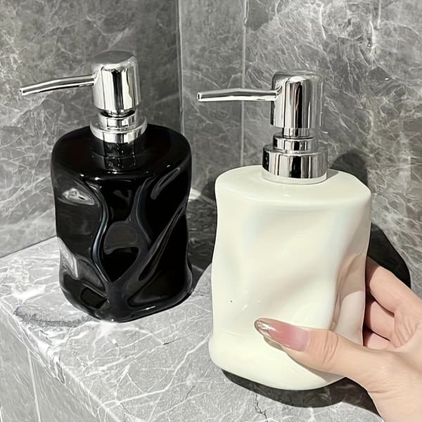 Keramisk emulsjonsflaske med bretekstur, innovativ design. 2pc