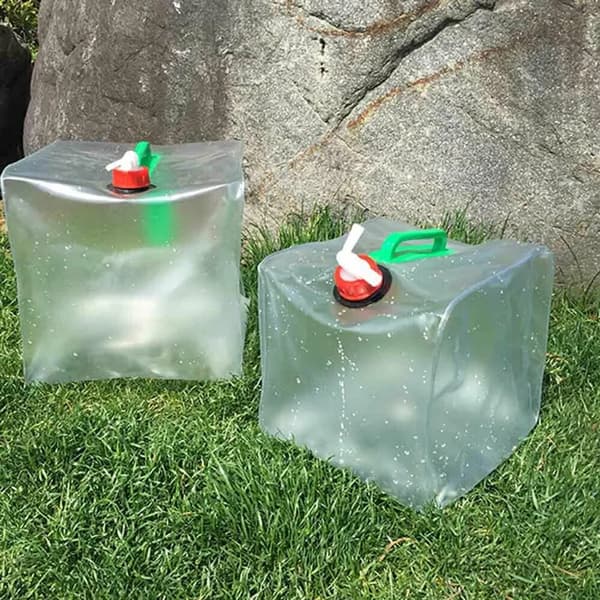 4x 20L vattenbehållare hopfällbar behållare vikbar dunk vattenbehållare dricksvattenbehållare