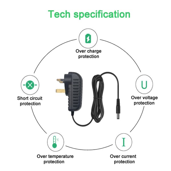 9V myVolts erstatningsstrømforsyning kompatibel med IK Multimedia iRig Pro DUO Recording interface