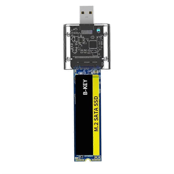 M2 NGFF SSD -kotelo M.2 - USB 3.0 Gen1 5 Gbps nopea SSD-kotelo