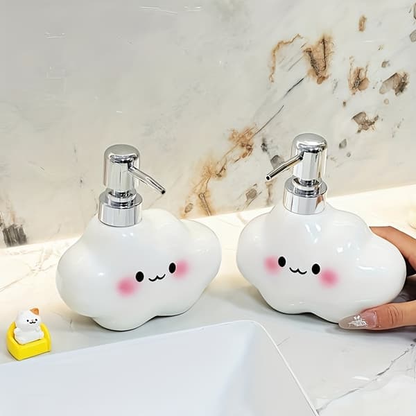 Denne splitter nye, originale design keramiske såpedispenseren White