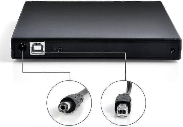 Ekstern DVD-drev med CD-brænder, USB-interface