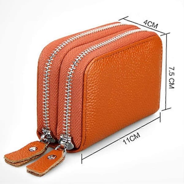 Dams Slim Plånbokshållare med Blixtlåsficka QB01 (Orange)