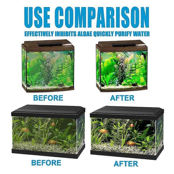 Multifunksjonell Algefjerner Akvarium Vannrenser Algefjerningspulver 50g size:Algae Removal Powder