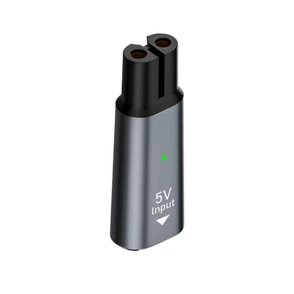 5V Type-C Barbermaskine Adapter til One Blade QP2724 QP2834 Grå