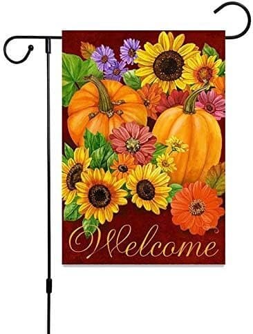 Halloween Hageflagg Gresskar Dobbeltsidig Lerret Banner Plen