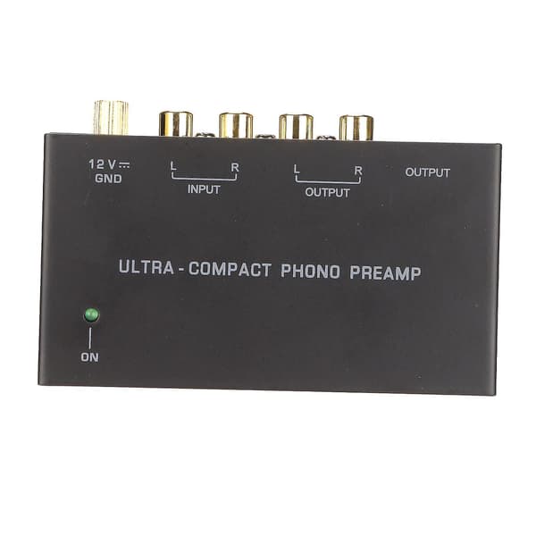 PP400 Phono Pladespillerforforstærker med RCA Input/Output og Uafhængig Knapstyring