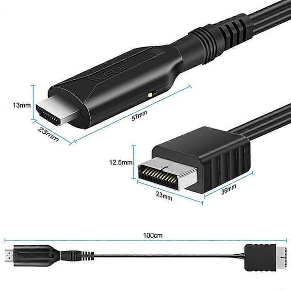 til PS1 PS2 til -Kompatibel Spilkonsol Tilslutning TV HD
