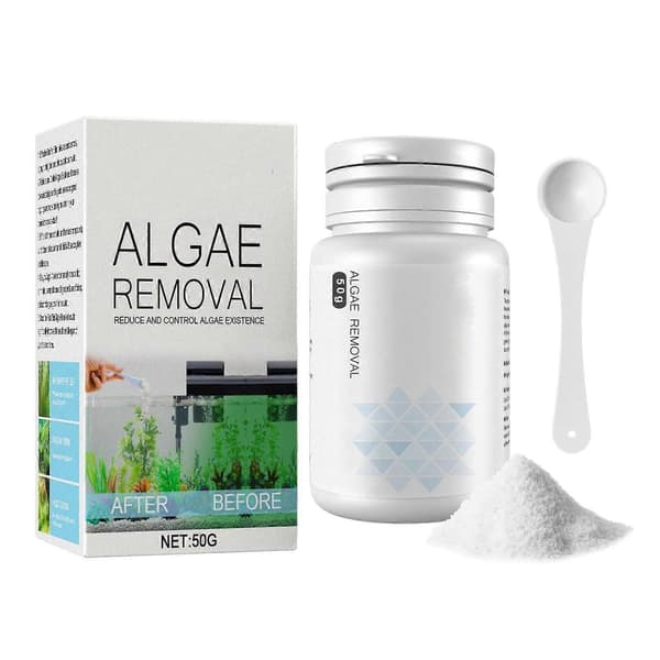 Multifunktionel Algefjerner Akvarium Vandrensning Algefjerningspulver 50g size:Algae Removal Powder
