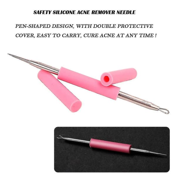 Professionel aknefjerningsnål, Whitehead & Blackhead Remover, Pimple Extractor Tool Bedste gave Bedste gave