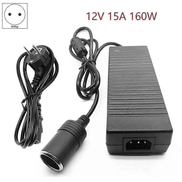 12v 15a 160w bilkonverter 220v til adapter hjemme
