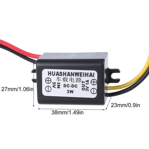DC5V til 3V 1Amp Step Down Konverter, Power Bucking Spændingsregulator Reducer, Transformer Modul til Bil, Lastbil