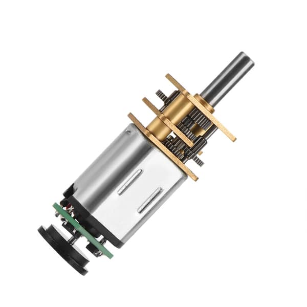 DC6V 2W GBMQ-GM12BY20 Magnetisk Kodet Disk Gearmotor med Hall Encoder (6V 70RPM)
