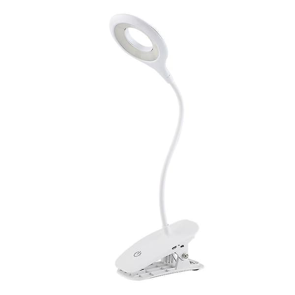 20 LED klipsbar leselampe dimbar øyebeskyttelse bordlampe med USB-kabel