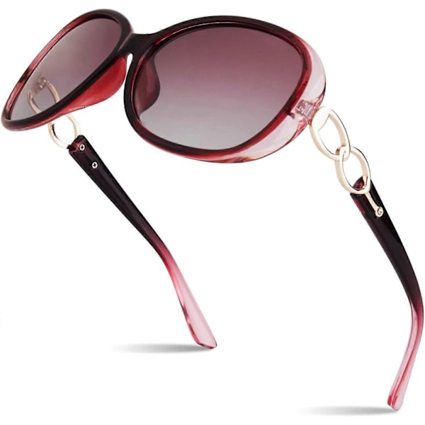 Solbriller Dame Polariseret Oversized Trendy Solbriller Mode Dame Nuancer S85